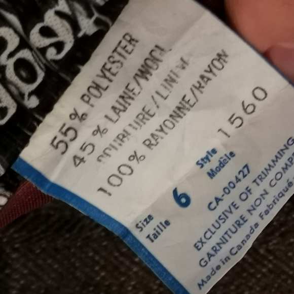 70's Vintage Bagatelle wool blend pencil skirt - Picture 7 of 7